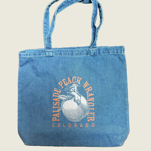 Denim Palisade Peach Wrangler Tote