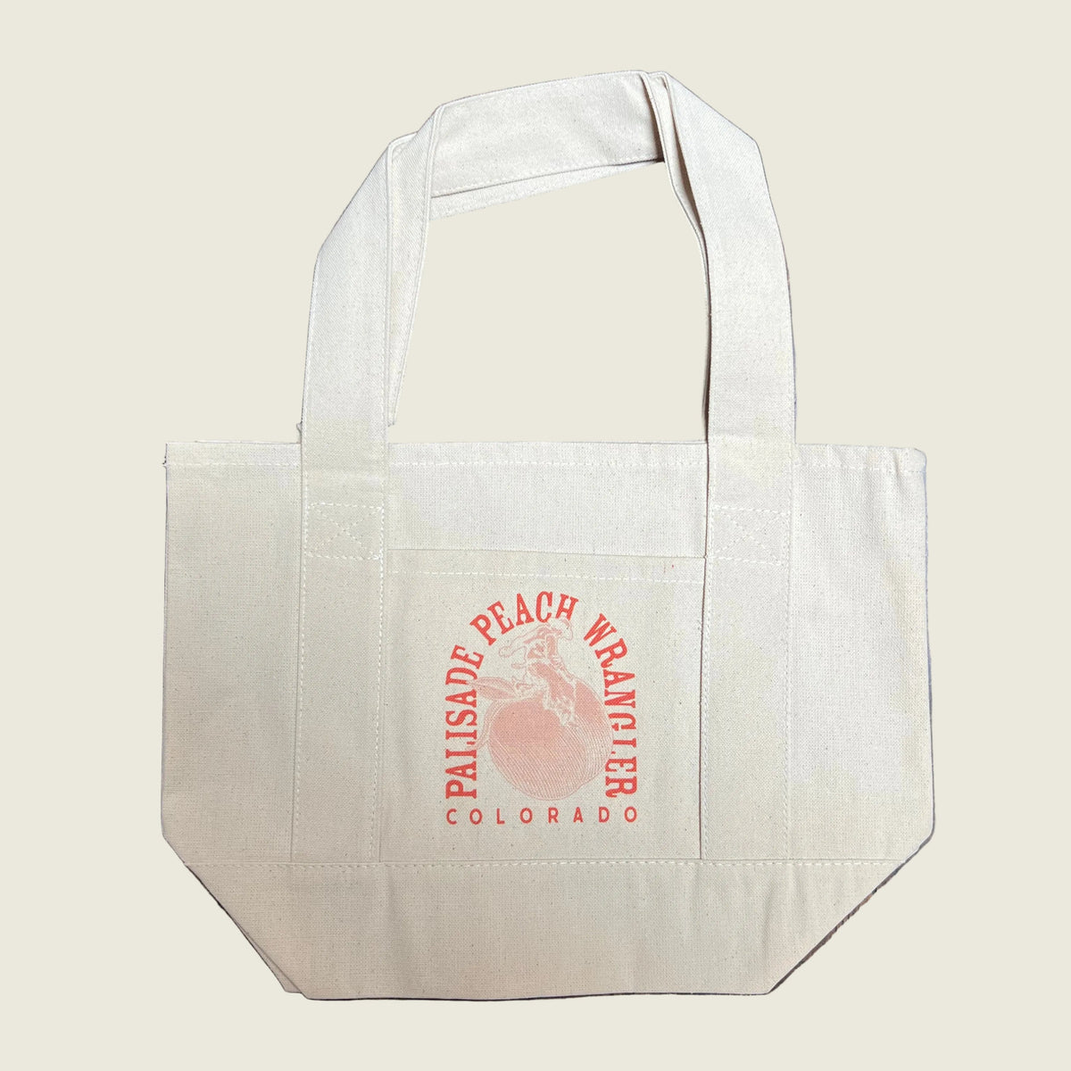 Mini Peach Wrangler Shopping Tote