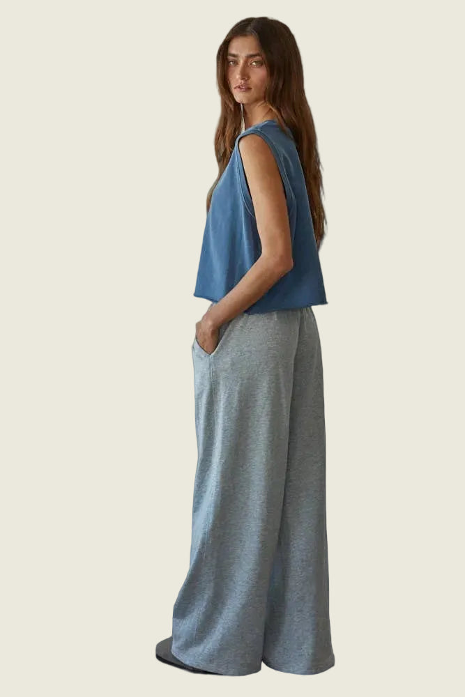 Knit Cotton Round Neck Tank Top