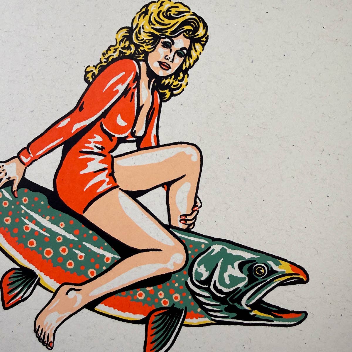 Dolly Parton on a Dolly Varden - Signed 8x10in Silkscreen Print on Recycled Paper