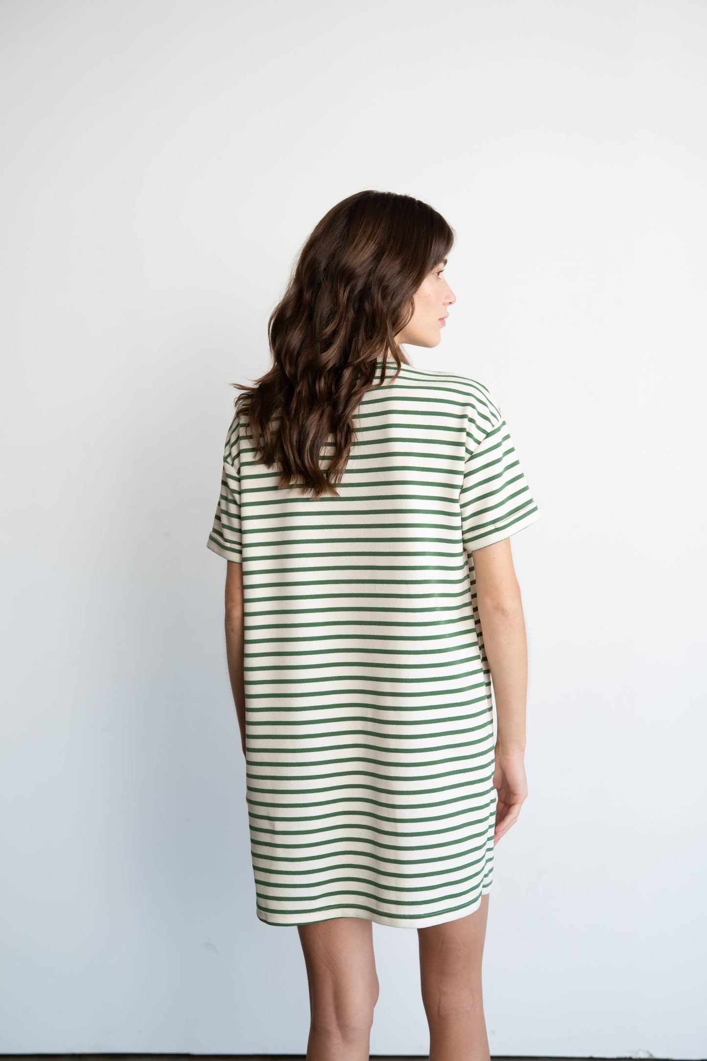 Casual Striped Mini Dress