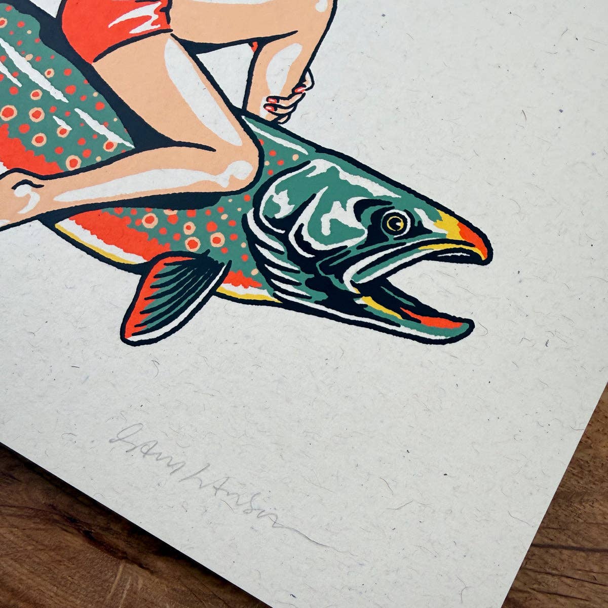 Dolly Parton on a Dolly Varden - Signed 8x10in Silkscreen Print on Recycled Paper