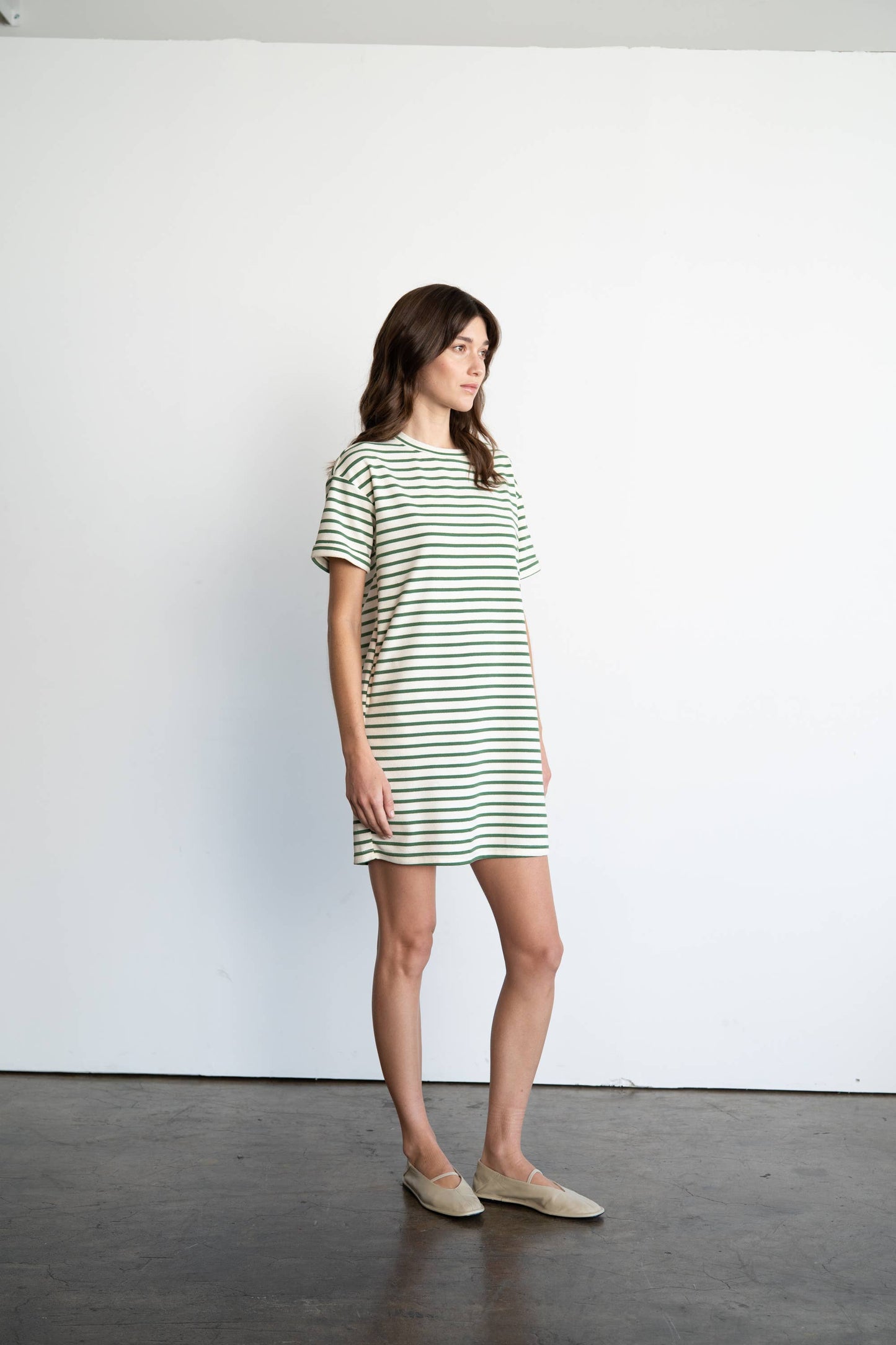 Casual Striped Mini Dress