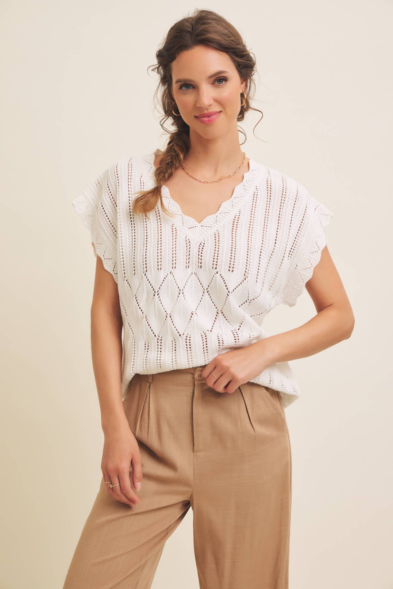 Minimalist Muse Drapey Wide Leg Linen Trousers