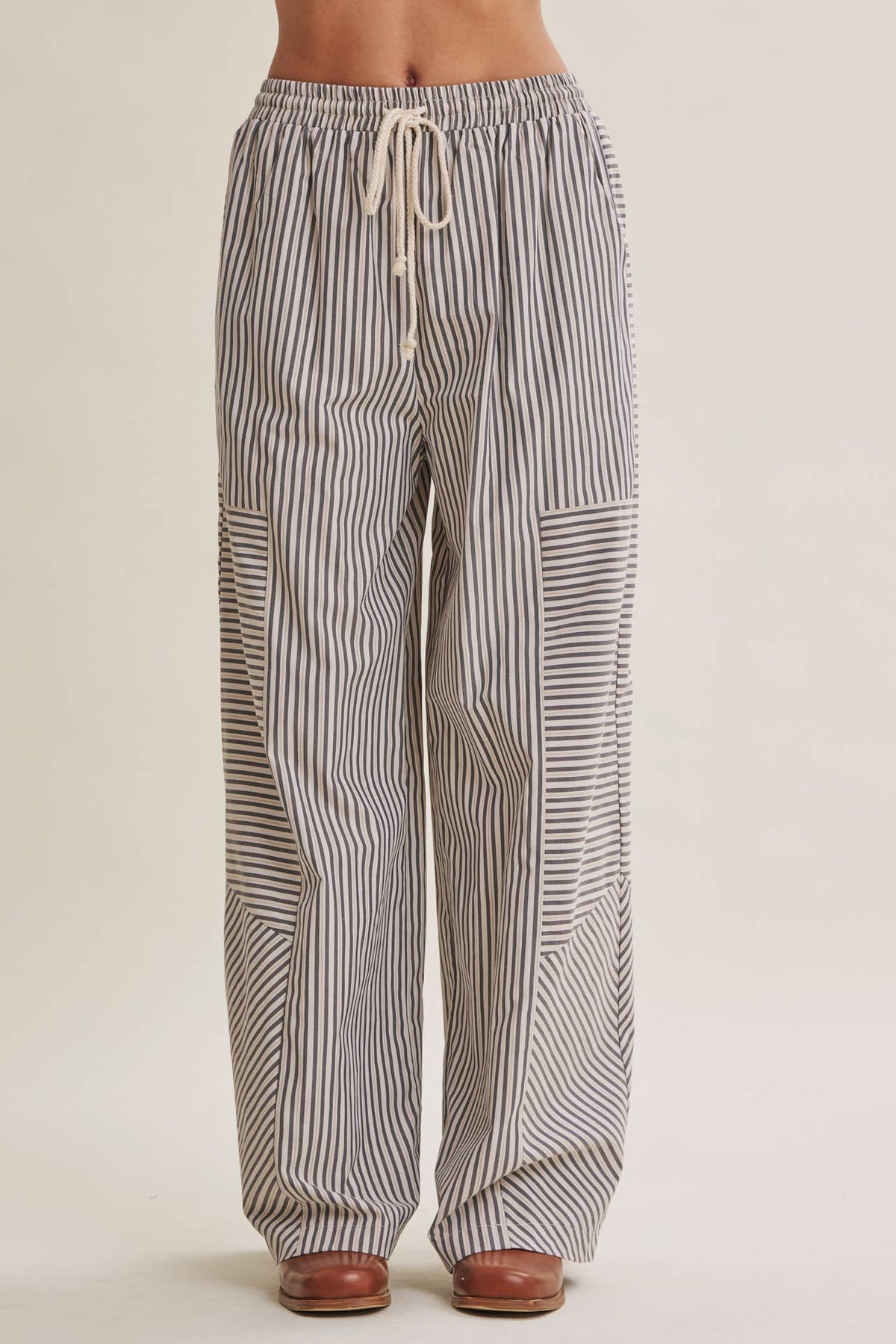 Coffee Before Noon Mixed Stripe Pants