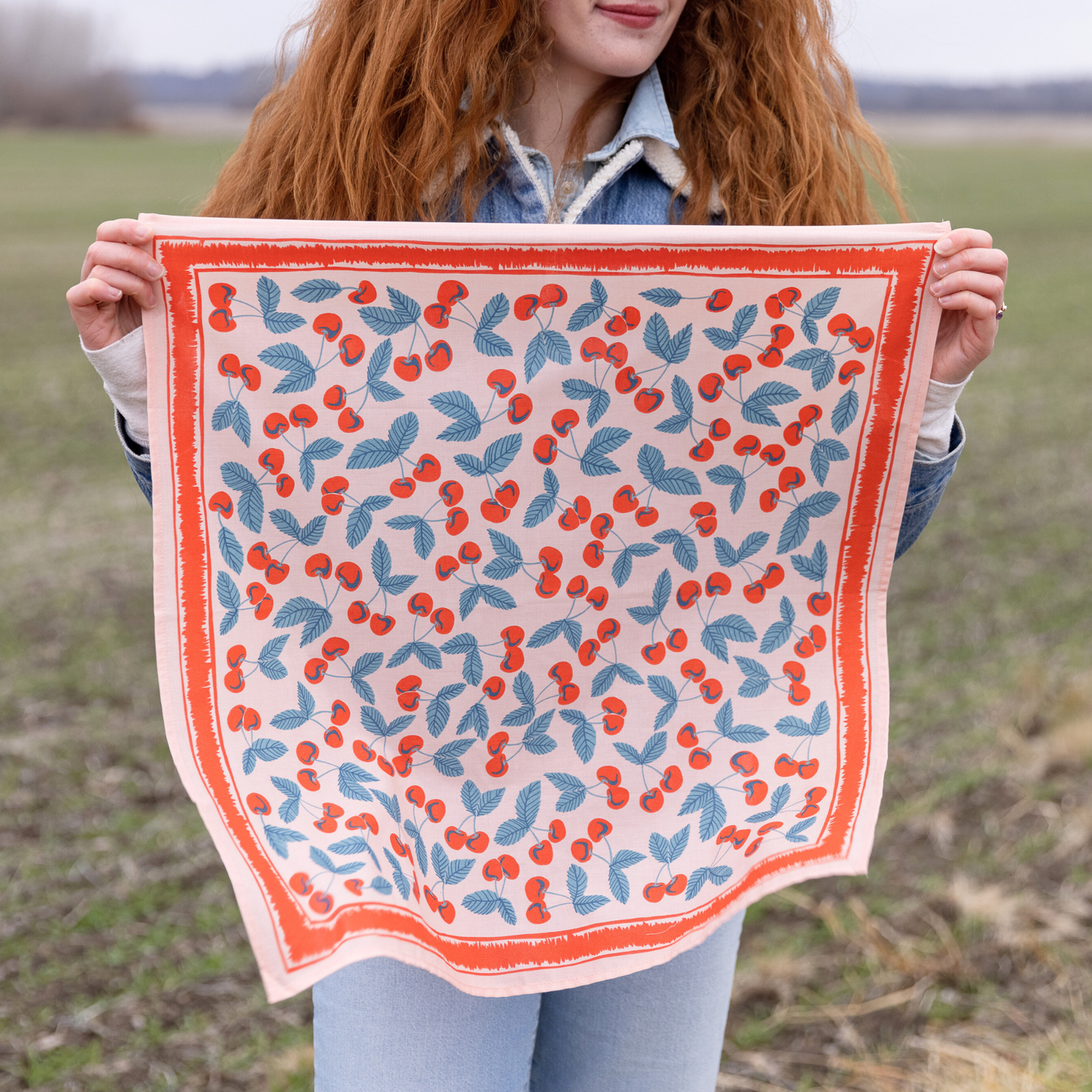 No. 077 Cherry Bandana - Handker