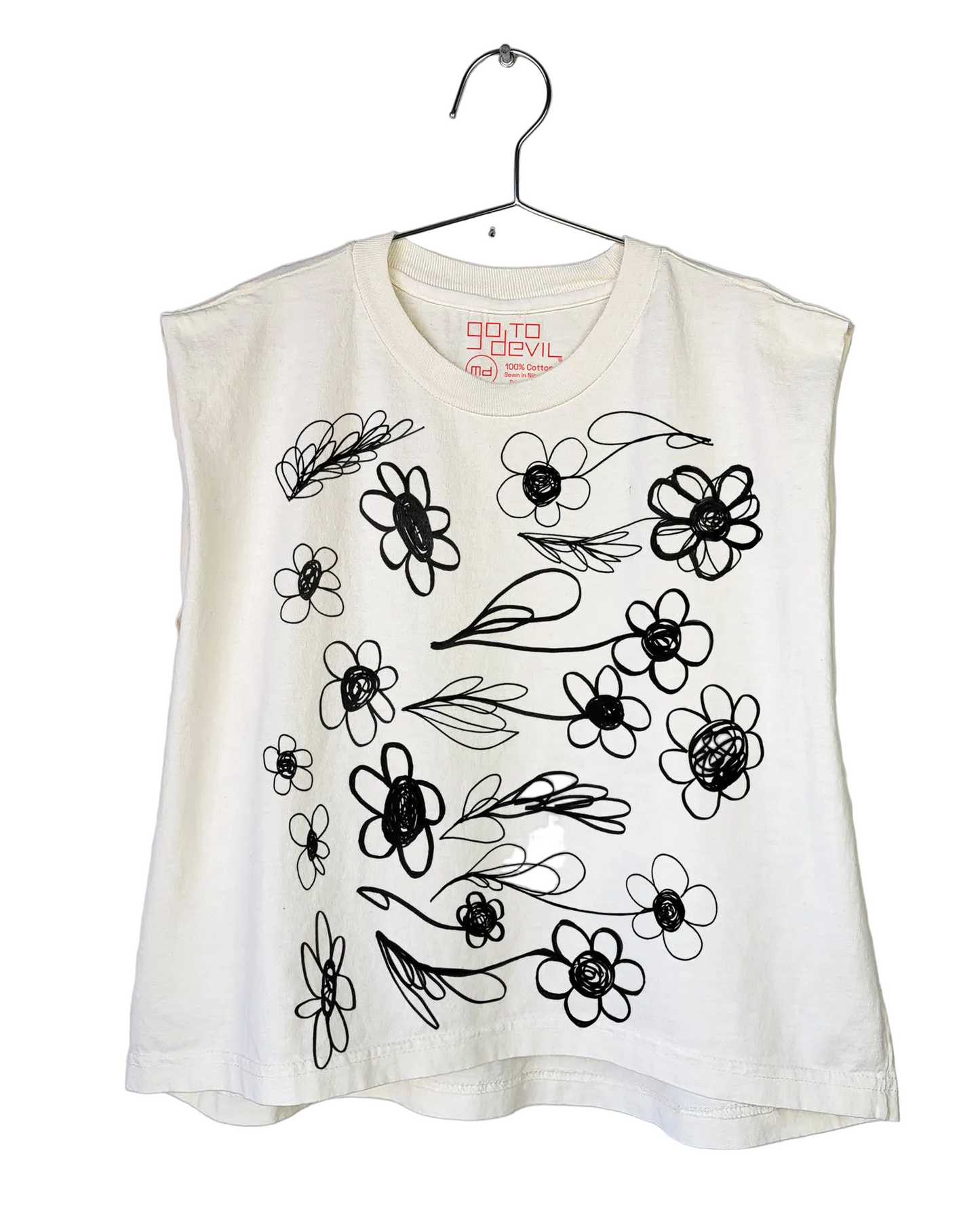 Flower Fury Joan Heavyweight Muscle Tee