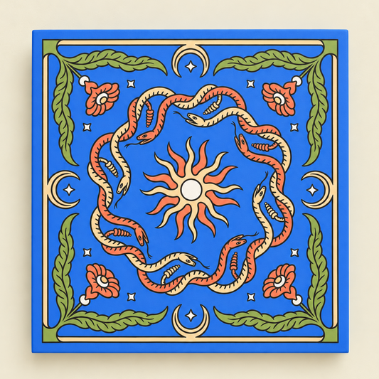 "Snakes (Blue)" - BANDITS Bandanas