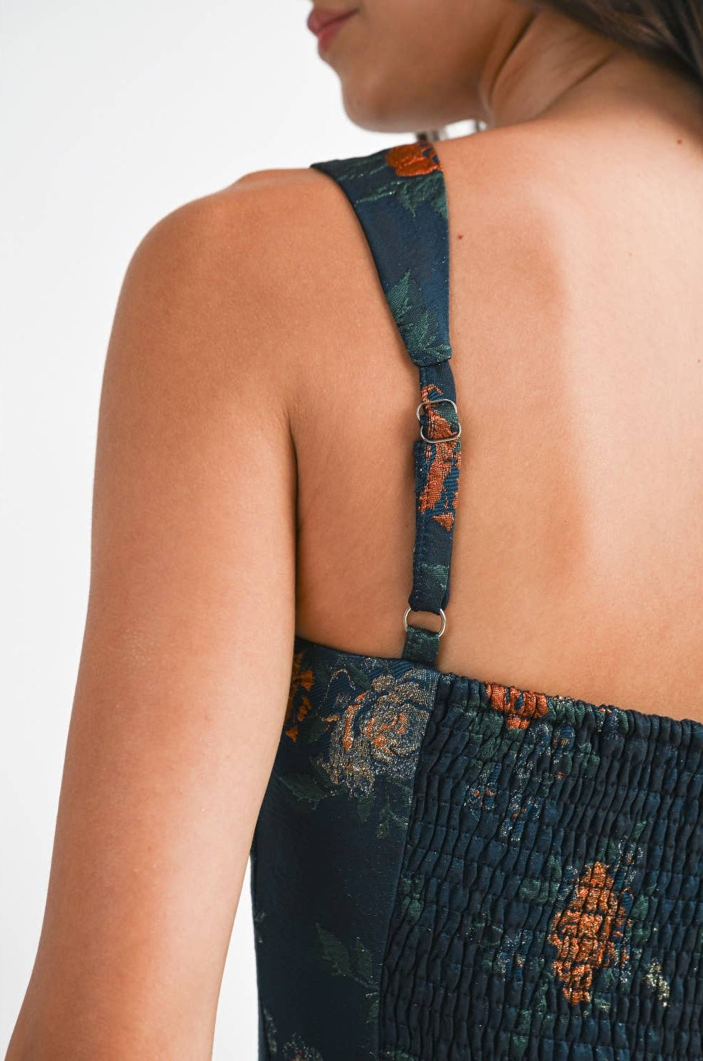 Floral Jacquard Maxi Dress