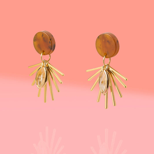 Sienna Starburst Celestial Dangles