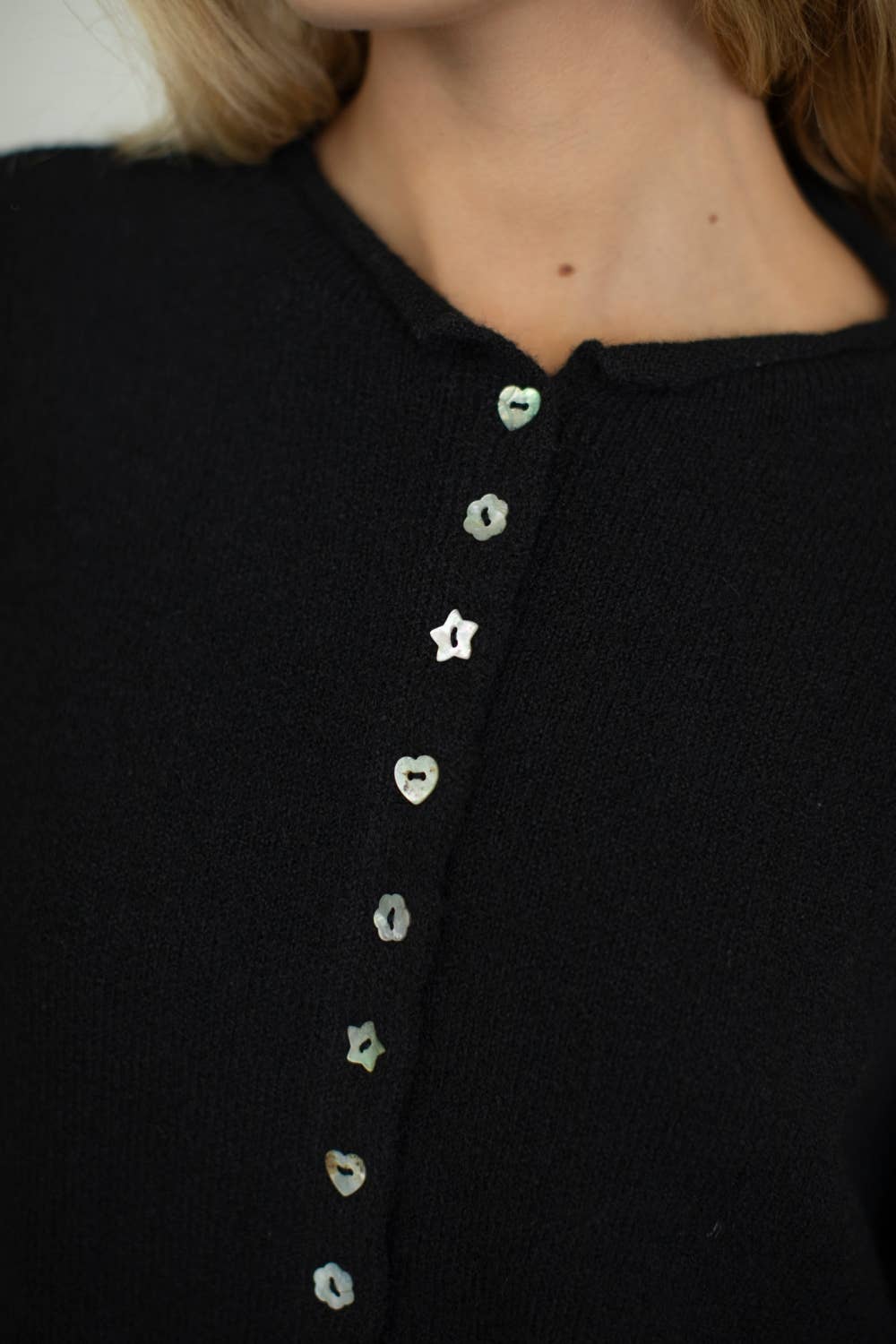 Piper Knit Cardigan with Mismatched Buttons