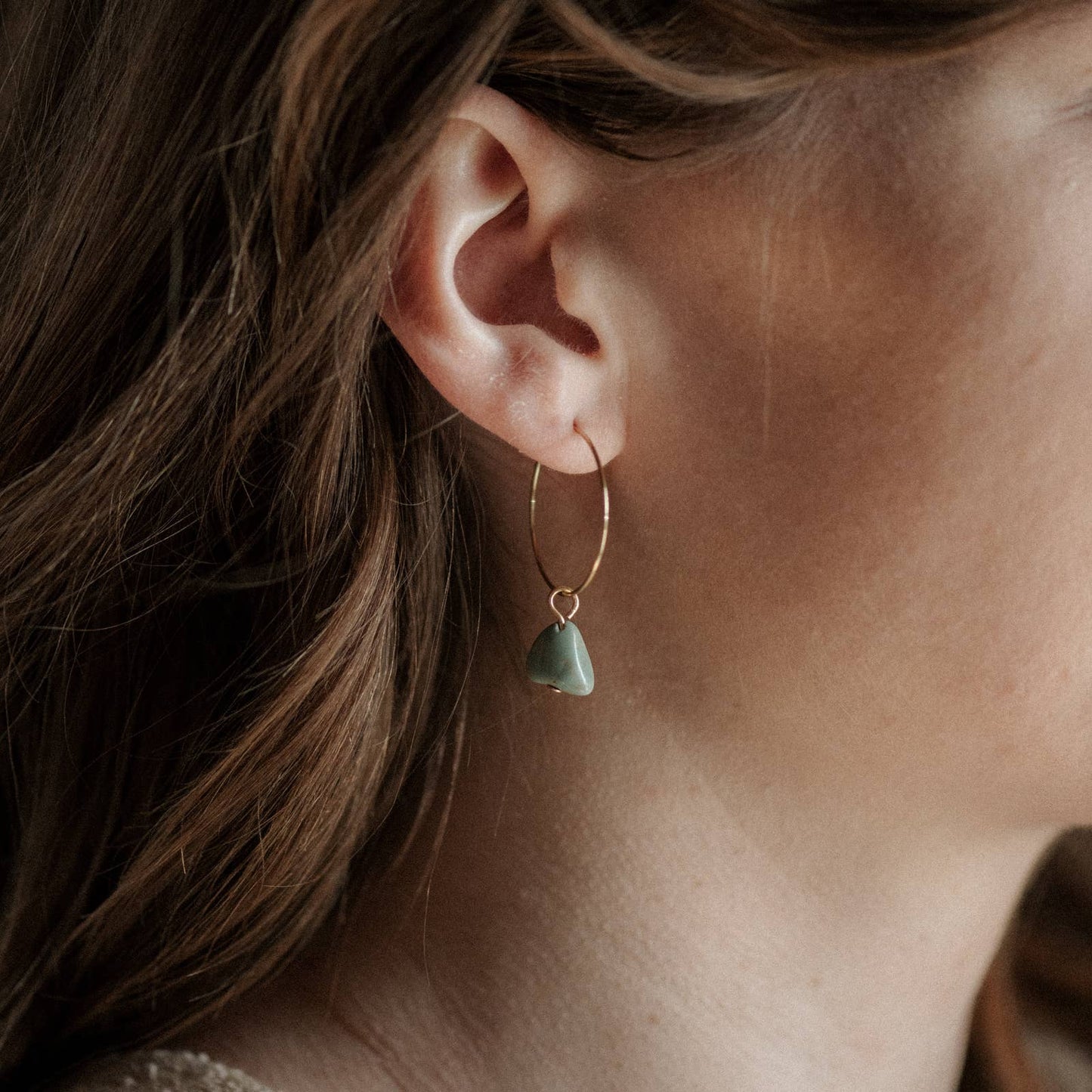 Aurora Turquoise Hoops
