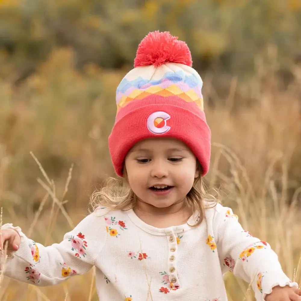 Beanie - Kids' Berry Argyle
