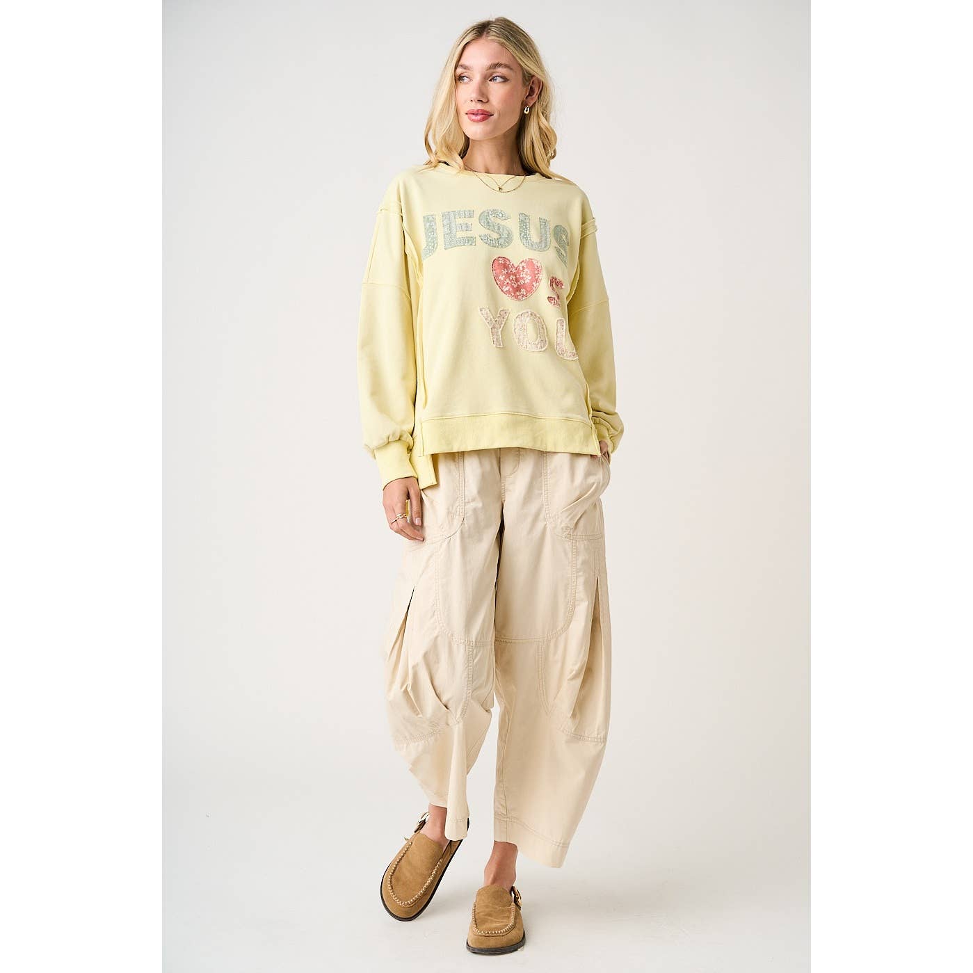 WASHED UTILITY PARACHUTE LOOSE FIT CARGO PANTS