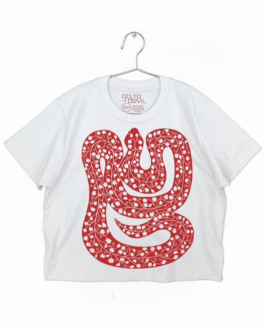 Snake Elaine Heavyweight High Waist Boxy Tee