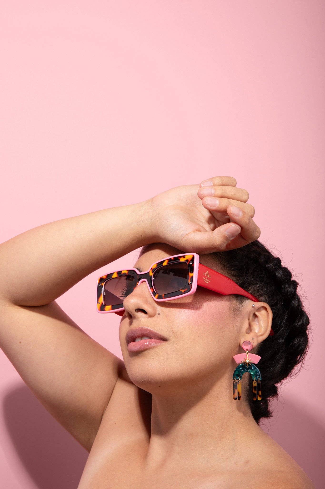 Luz Multi Color Mixed Media Fringe Earrings