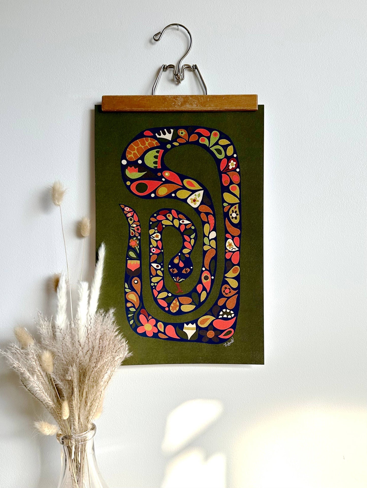Scandi Snake-11 x 17 print - MBMB