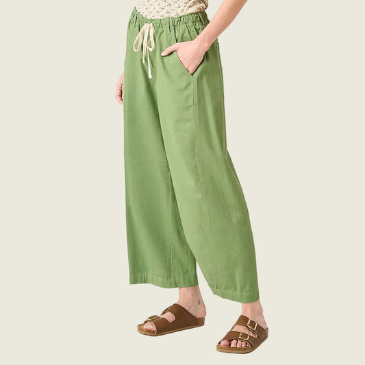 Wide Barrel Leg Drawstring Pants