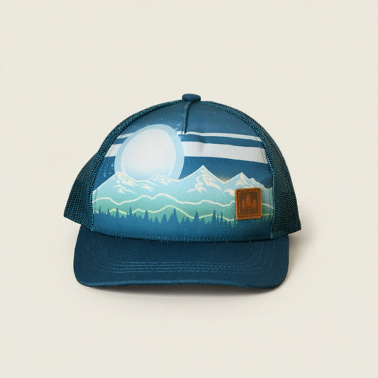 Mountain Stripe Kids Trucker Hat