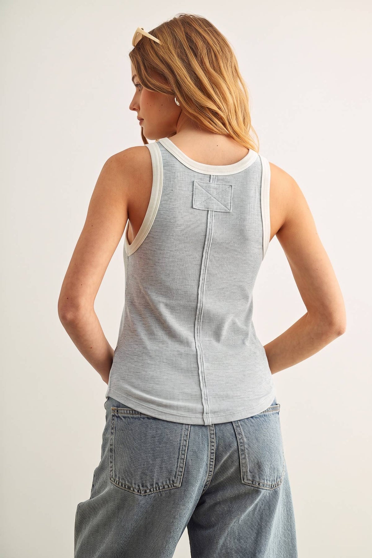 Color Contrasted Tank Top